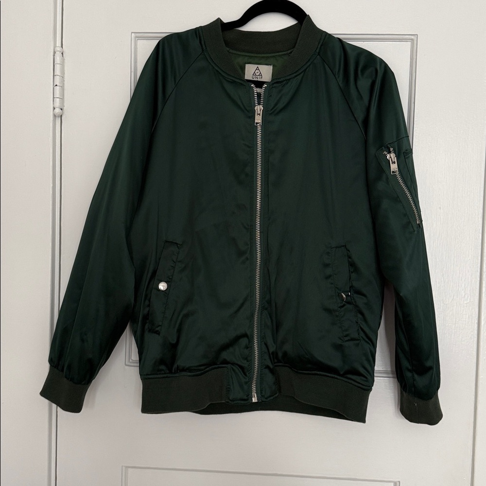 Forest Green Bomber Jacket